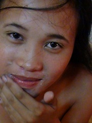 Super cute little Filipina girl enjoys horny foreigners cock