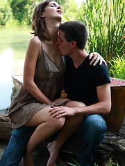 Teen lovers take each other the edge of sexual pleasure