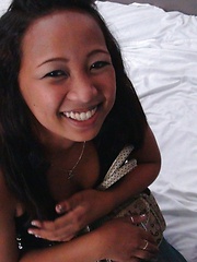 Adorable 18 year old Asian pussy smashed and creamed