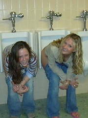 Dirty pics of hot cuties sitting in the WC