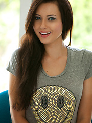 Teen model with smiley face and tiny tits - Natasha Belle