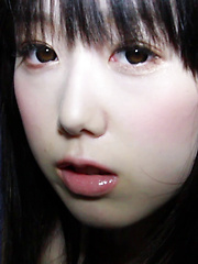 As the director massaged her silky wet panties, something happened... her Japanese pussy heated up and became incredibly pink, matching her blushing cheeks.