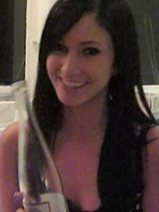Catie Minx combining her two fave things, drinking and masturbating