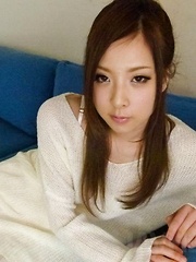 Marin Omi Asian has nooky fingered and licks shlongs same time