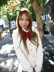 Cute Remika Uehara likes to be photographed