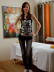 Amazing teenager penetrated by her horny massage therapist