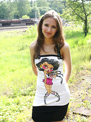 You can look at every one of her moves like something out of a dream as she shows off that perfect teen body.