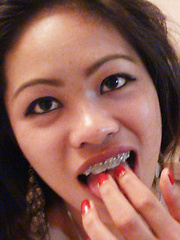 Hot Filipina teen with braces fucked hard after ride